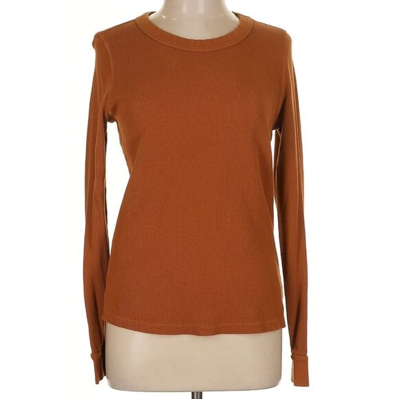 Mate The Label Organic Cotton Thermal Long Sleeve Tee Shirt Size Large - Picture 2 of 6